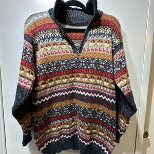 Cozy Multicolor Knit Sweater